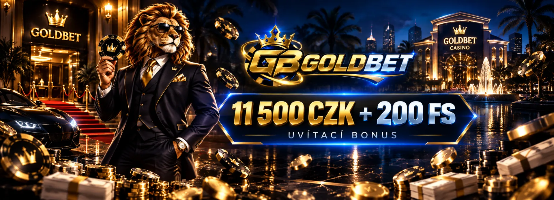 Goldbet Casino bonus 11 500 CZK